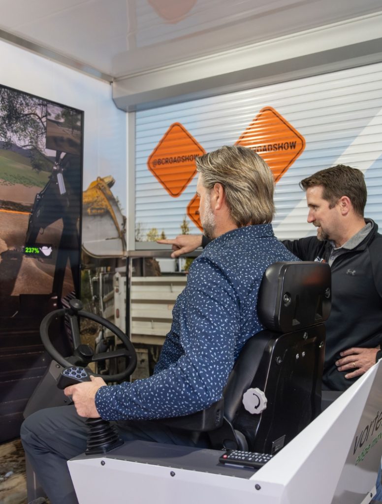 BC Road Builders' RoadShow Simulator Heavy Equipment